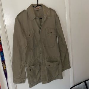 Banana Republic Safari Jacket Men’s Vintage Size Medium Khaki Shacket Oversized